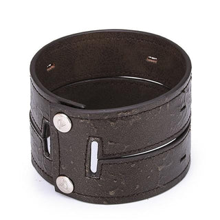 This is an image of Vintage Style Shackle for Ankle and Leg in Black Leather Sex Cuff, highlighting the perfect fit and vintage aesthetics.