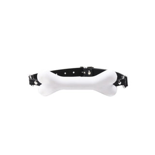 The Pet-Friendly White Gag Mouth featuring a comfortable fit with a 5.83-inch bone and 0.98-inch diameter for pleasurable nights.
