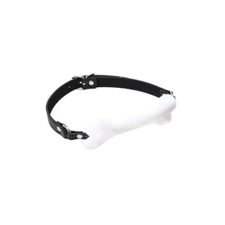 A high-quality PU leather and silicone Pet-Friendly White Gag Mouth ensuring durability and safety for intimate play.