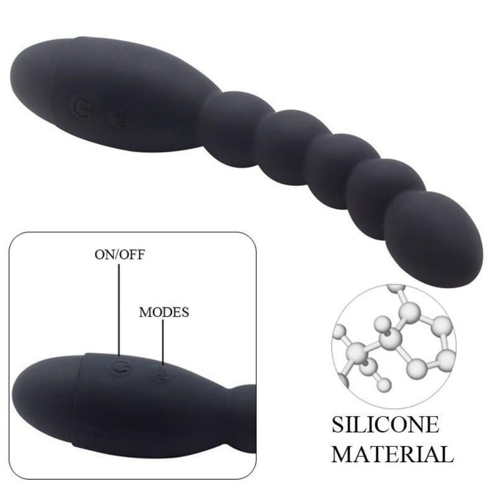Check out an image of the rhythmic pulses and vibrating function of the Hypoallergenic Vibrating Beads for tantalizing sensations.