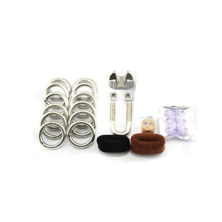 Presenting an image of Stainless All Day Penis Stretcher Set, a stainless steel intimate toy designed for pleasure, discipline, and enlargement, with customizable rings for increased intensity.