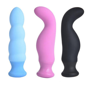 Feast your eyes on an image of Anal Seduction Vibrating Mini Beads in blue color with beaded shaft design.