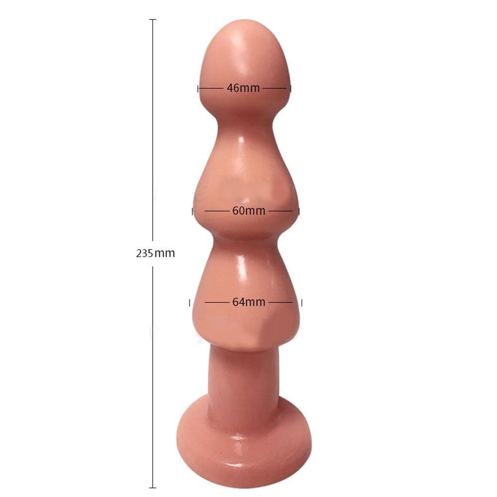 Extreme Dilation Massive Balls Plug made of silicone material for comfort and stimulation.