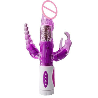 This is an image of Triple Orgasm Bunny Vibrator made from premium TPR and ABS materials.