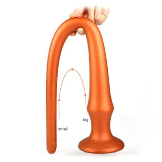 This is an image of a soft and gentle silicone dildo that conforms to body curves.