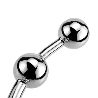 Here is an image of Prostate Magic Metal Balls Plug with easy cleaning instructions for convenience.