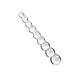 Take a look at an image of Pleasure Massage Glass Anal Beads, crafted from high-quality glass for smooth, firm texture and safe use with all types of lube.
