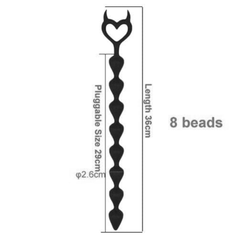 This is an image of the premium silicone material used to craft the Succubus Extra Long Anal Beads for comfort and safety.