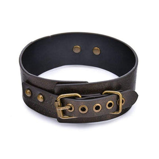 A detailed image of the textured, studded exterior of the BDSM Collar Submissive Choker.