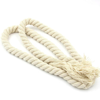 Safe and durable linen rope for Shibari play, ensuring a smooth touch against the skin.