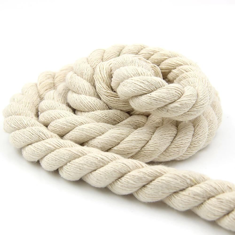 Skin-Friendly Shibari Sex Bondage Rope Play in white linen material, 10 meters in length and 0.28 inch diameter.