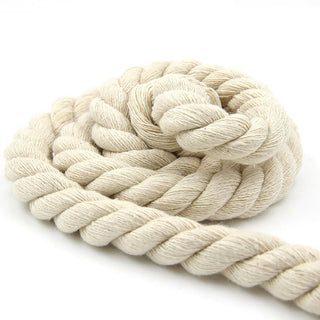 Skin-Friendly Shibari Sex Bondage Rope Play in white linen material, 10 meters in length and 0.28 inch diameter.
