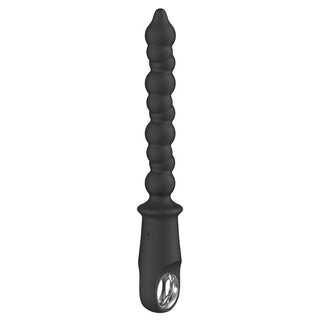 Check out an image of Shake My Ass Vibrating Anal Beads, featuring a sleek design with spherical beads and a vibration unit in the handle.