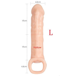 You are looking at an image of the penis enlargement sleeve, a tool to unlock new levels of intimacy and satisfaction in your relationships.