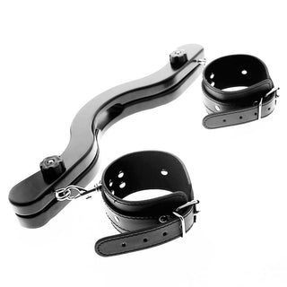 Take a look at an image of Black CBT Humbler With Cuffs, a bondage device designed for immersive control and restraint, with adjustable ankle cuffs for enhanced submission.