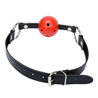 Image of black, red, and pink BDSM Silicone Gags with PU leather straps for comfort and control.
