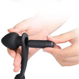 Pure Orgasmic Pleasure Vibrating Anal Balls made from high-quality silicone, hypoallergenic, and non-toxic for safe and pleasurable play.