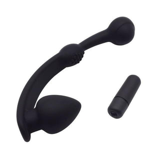 Check out an image of Pure Orgasmic Pleasure Vibrating Anal Balls, featuring a black color and silicone material.