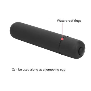 A detailed image of the 3.35 inches vibrating pleasure toy made from high-quality, hypoallergenic silicone for a safe and comfortable experience.