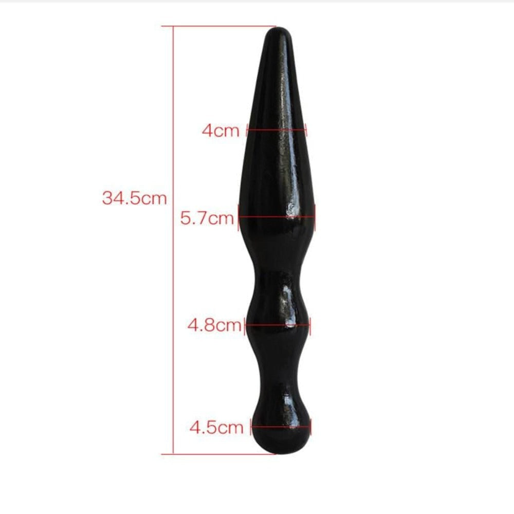 This image showcases the Double-ended Super Big Silicone Plug, an invitation to explore a world of unrivaled pleasure and adventure with its dual-ended design.