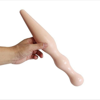 A depiction of the luxurious Double-ended Super Big Silicone Plug, made from 100% silicone and designed for comfort, safety, and unparalleled pleasure.