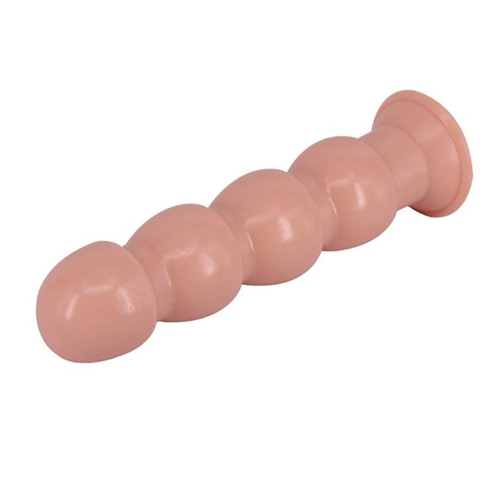 Check out an image of Handsfree Masturbation Suction Cup Beads designed with a lifelike texture, round tip, and suction cup feature for a hands-free experience.