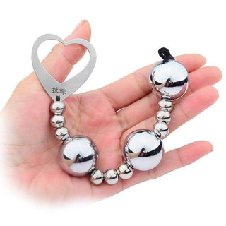Observe an image of Cute Metal Anal Balls designed for sensual exploration and pleasure.