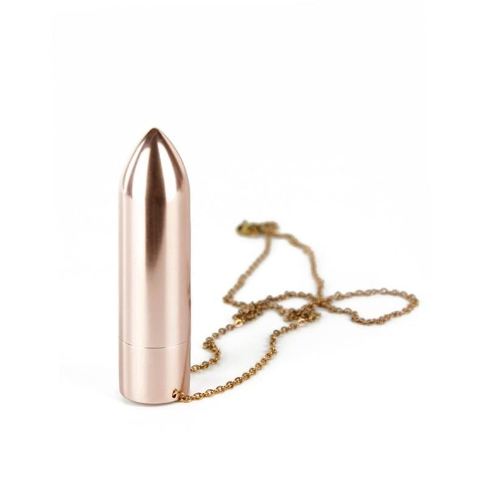 Experience comfort with every touch in an image of Purple Invasion Necklace Bullet Vibrator Remote Couple.