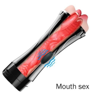 Male sex toy with lifelike texture, curves, and ridges for stimulation