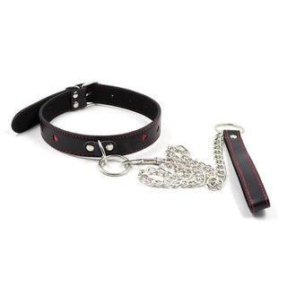 Total Surrender BDSM Pet Choker Leather Collar Submissive Slave Sex providing comfort and control for power play dynamics.