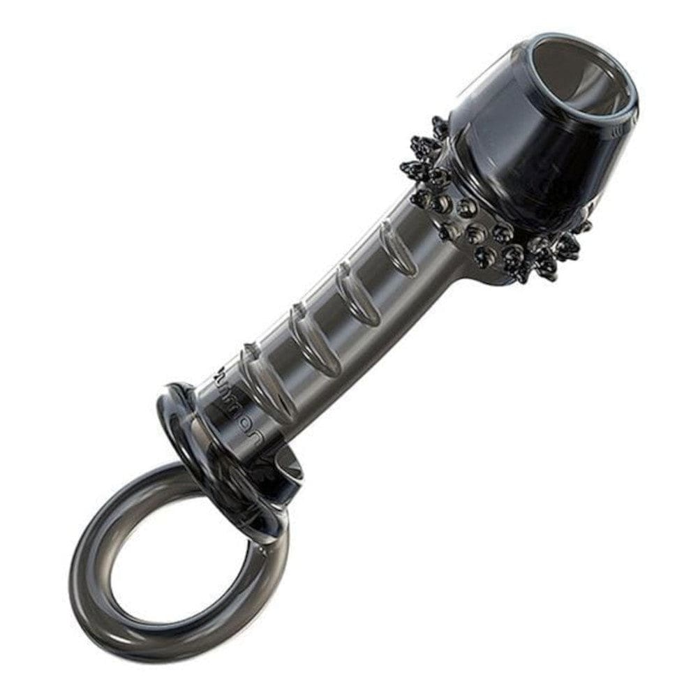 Thorny Extender Bionic Cock Sheath With Balls - TPR material for comfort, hypoallergenic, easy to clean for maximum satisfaction