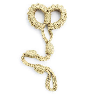 Presenting an image of Adjustable Nylon Bondage Play Rope Handcuffs and Neck Restraint designed for creative exploration and heightened sensory experience.