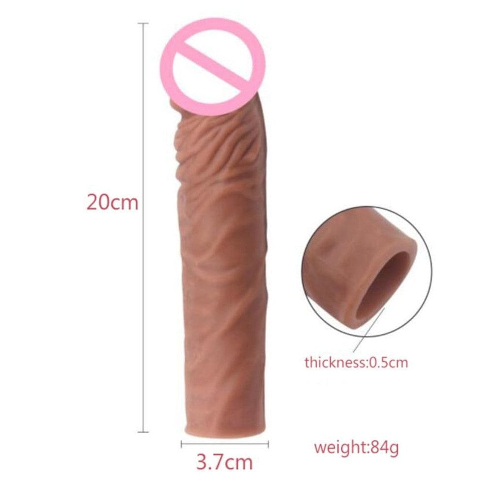 Unlock your ultimate fantasy with the Satisfy Your Partner Cock Sheath Dildo Sleeve Extender to provide thrilling depth and pleasure to you and your partner.