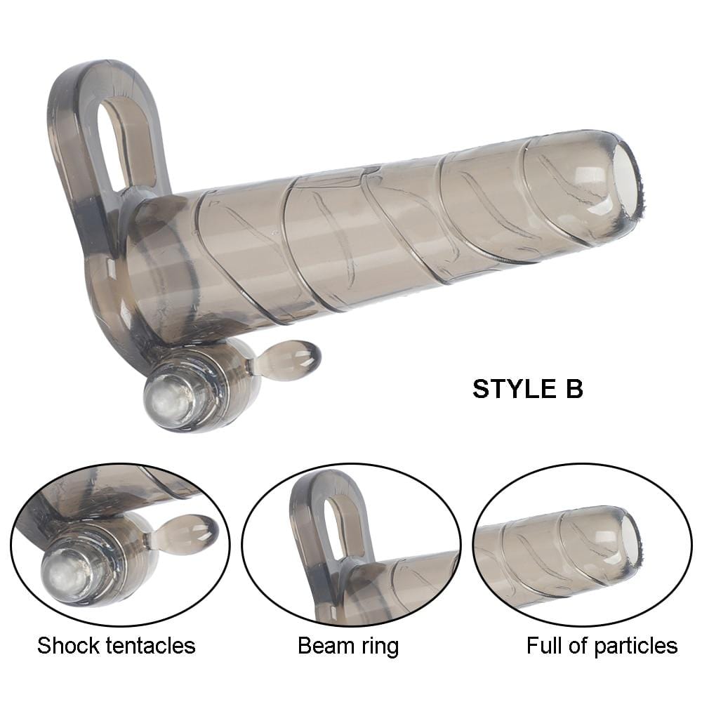 Single-Frequency Hollow Vibrating Cock Sleeve Extender