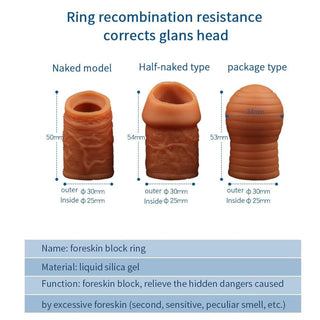 Enhance your love life with the Foreskin Girthy Correction Hollow Silicone Penis Sleeves Extender Set 2pcs, perfect for a thrilling adventure with your partner.