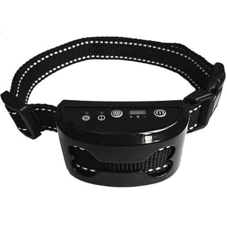 This is an image of the Buzzing Punishment Electric Collar featuring a durable reflective nylon strap and a 2.56 ABS shocker for control and comfort.