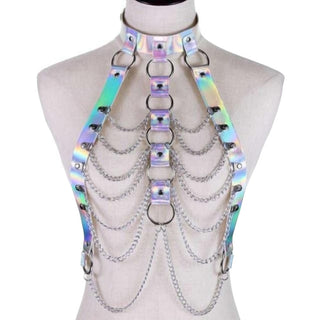 This is an image of Sexiness Overload Female Collars in White, Pink, Gold, Blue, and Purple