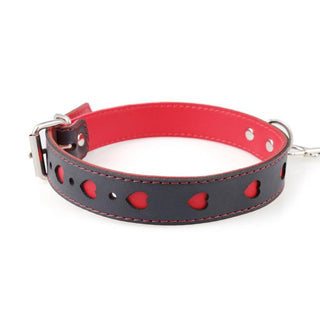 Displaying an image of the pink Sweet Kitty Human Pet Neko Collar with a snug fit and a matching leash for added excitement.