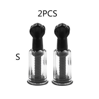 This is an image of Black Manual Toy Titty Suckers, crafted from ABS Plastic and TPR for a safe and comfortable experience.