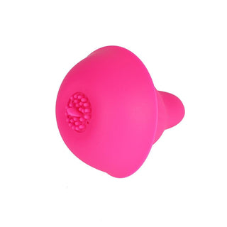 In the photograph, you can see an image of No-Frills Breast Toy Vibrator Rechargeable Stimulator Nipple Sucker with seven vibration modes.