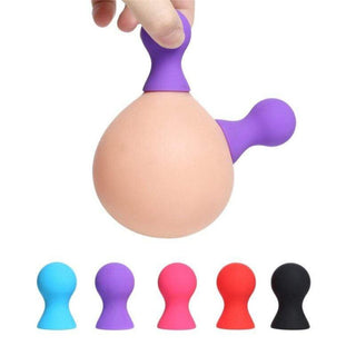 Check out an image of Erotic Breast Toy Suckers in vibrant colors for nipple play stimulation.