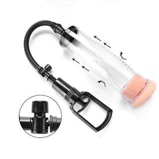 ABS material penis enlarger pump and tube with PVC hose.