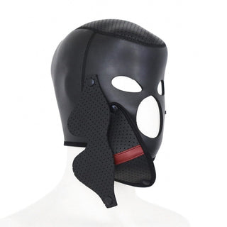 Black Synthetic Leather BDSM Mask for immersive sensory experiences.