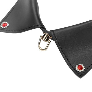 Take a look at an image of Modern Leather Tie Collar with adjustable holes for a custom fit, tailored for comfort and pleasure.