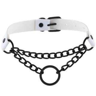 What you see is an image of fashionable collars for men & women in pink color with an adjustable strap and O-ring.
