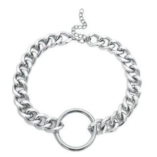 This is an image of Submissive Day Wear Jewelry Necklace Chain Choker crafted from zinc alloy.