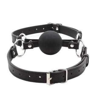 Check out an image of Liplock Bondage Double Ball Gag with adjustable strap and high-quality silicone ball for shared pleasure.