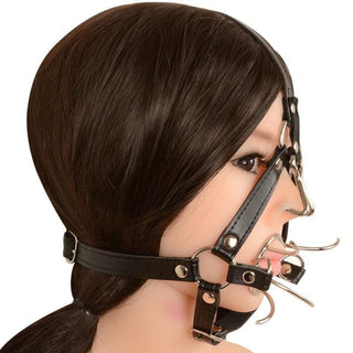 An image displaying the unique design and craftsmanship of the Extreme Bondage Mouth Toy for BDSM play.