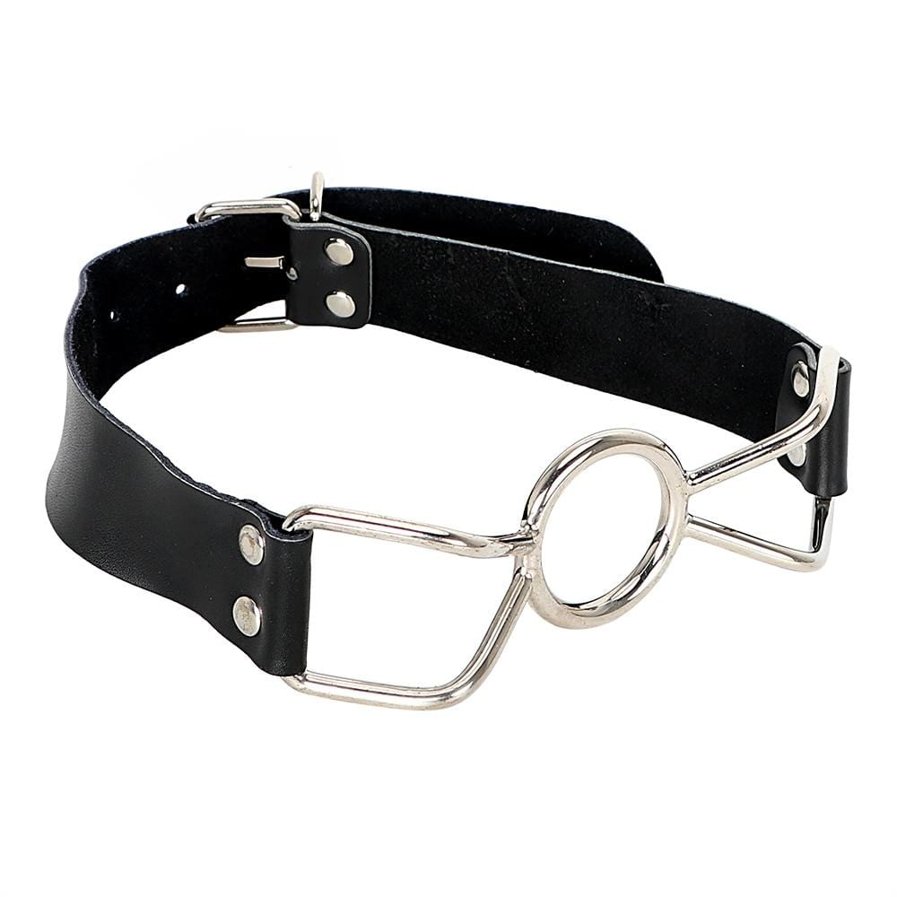 Check out an image of Sexual Bondage Spider Mouth Accessory showcasing its impressive 24.80 inches length and three stainless steel ring sizes.