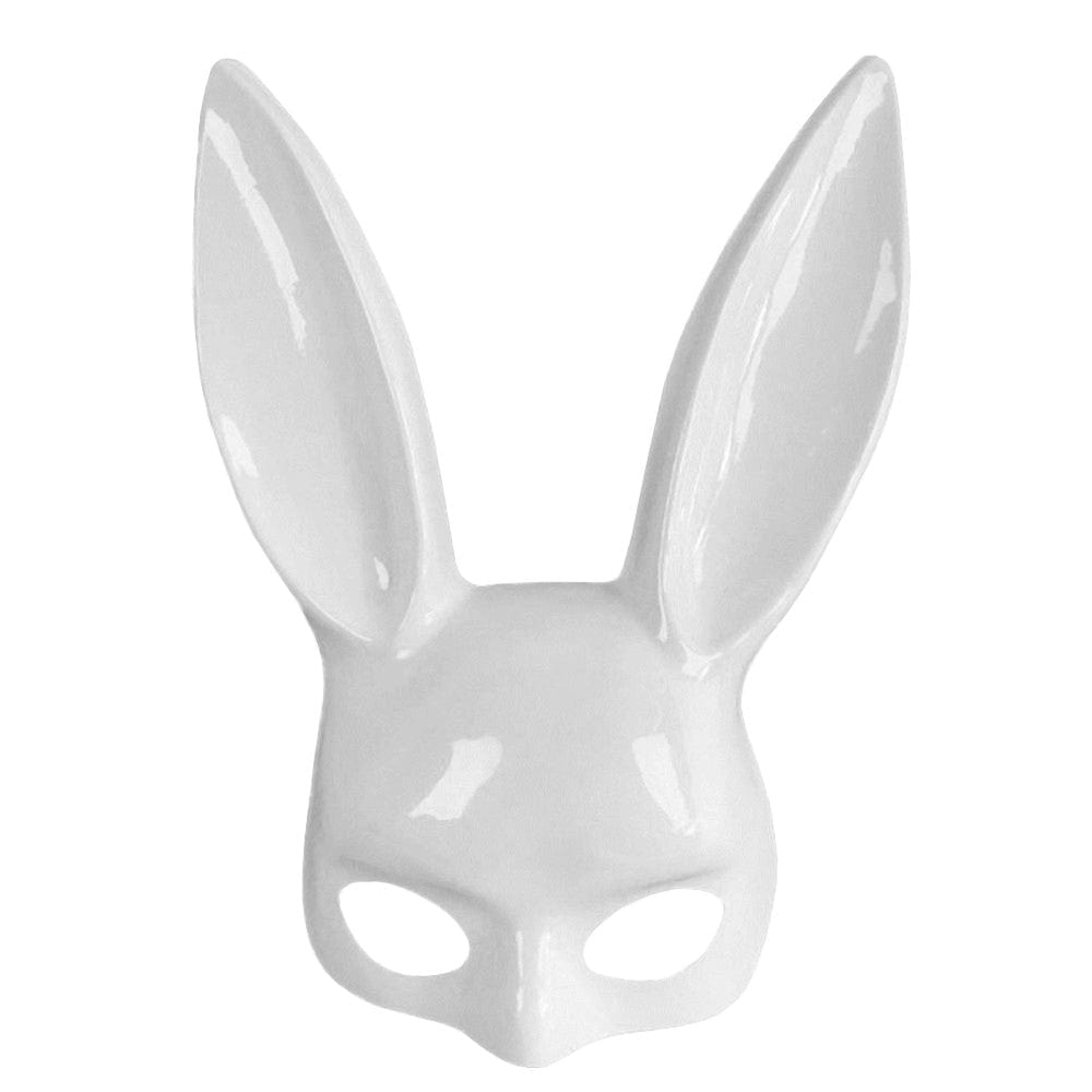 Feast your eyes on an image of Pet Play Bunny Mask Bondage in black, showcasing a blend of cuteness and elegance.